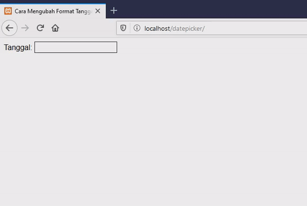 Cara Mengubah Format Tanggal jQuery Datepicker